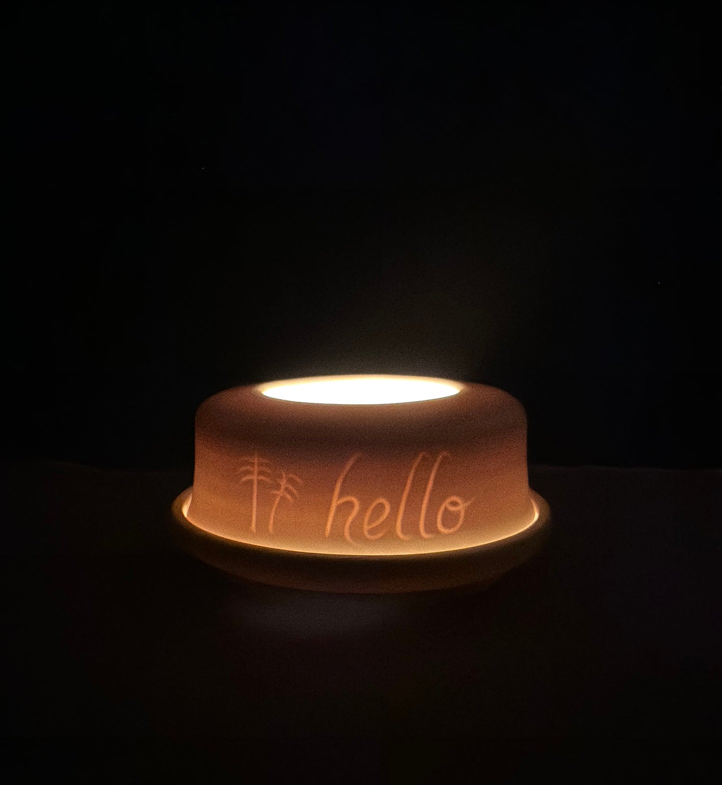 Handmade Translucent Porcelain Candle Holder | Dripping Wax Design | Minimalist Ceramic Tealight Holder | Handmade Home Decor