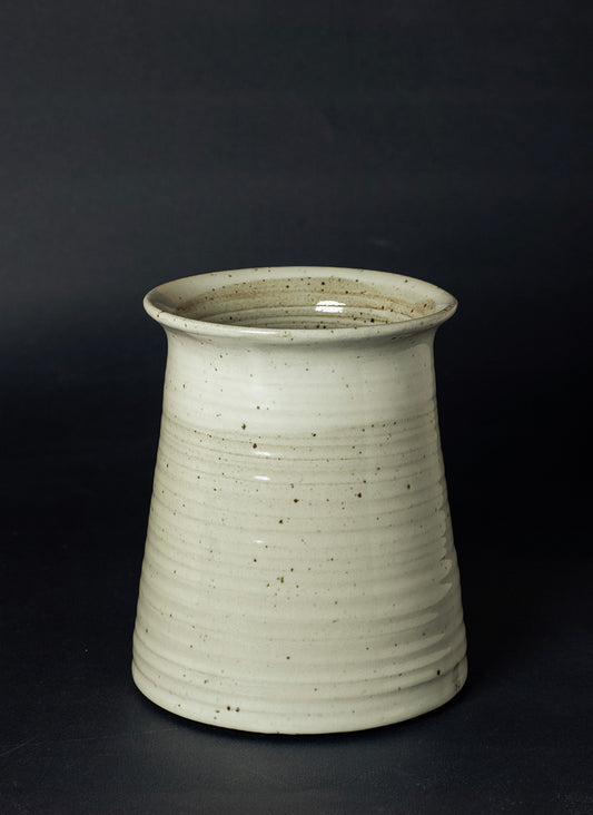 Handmade Ceramic Kitchen Utensil Holder | Stoneware Crock | Modern FarmhouseKitchen Organizer